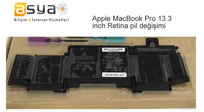 Apple MacBook Pro 13.3 inch Retina Batarya 