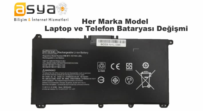 Ankara Laptop Batarya Tamir değişimi